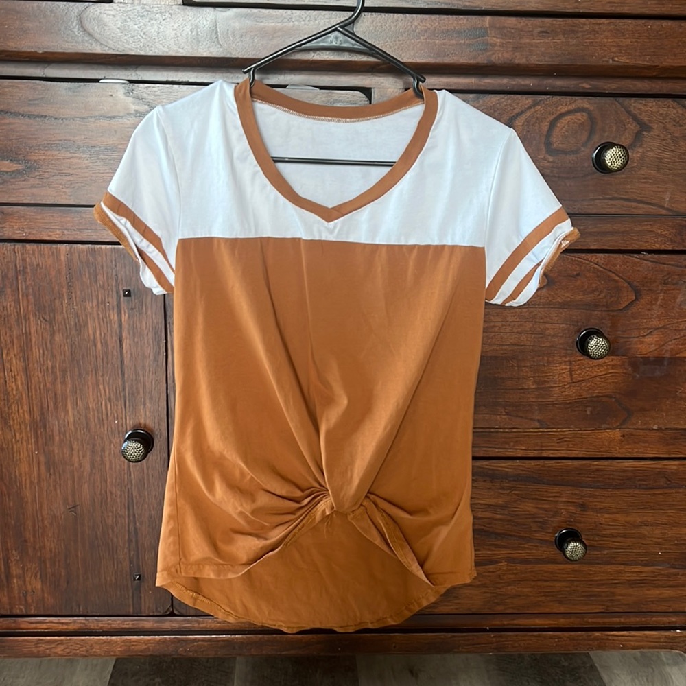 Size Small, Trendy Front Knot Shirt for Women